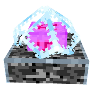 Minecraft End Crystal PNG, front