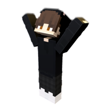 Arms Raised Cheer - Minecraft pose by natprojects | Perfect for thumbnails and renders