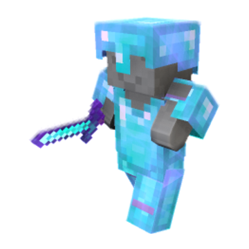 short warrior minecraft pose by carl