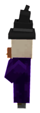 Minecraft Witch PNG, side