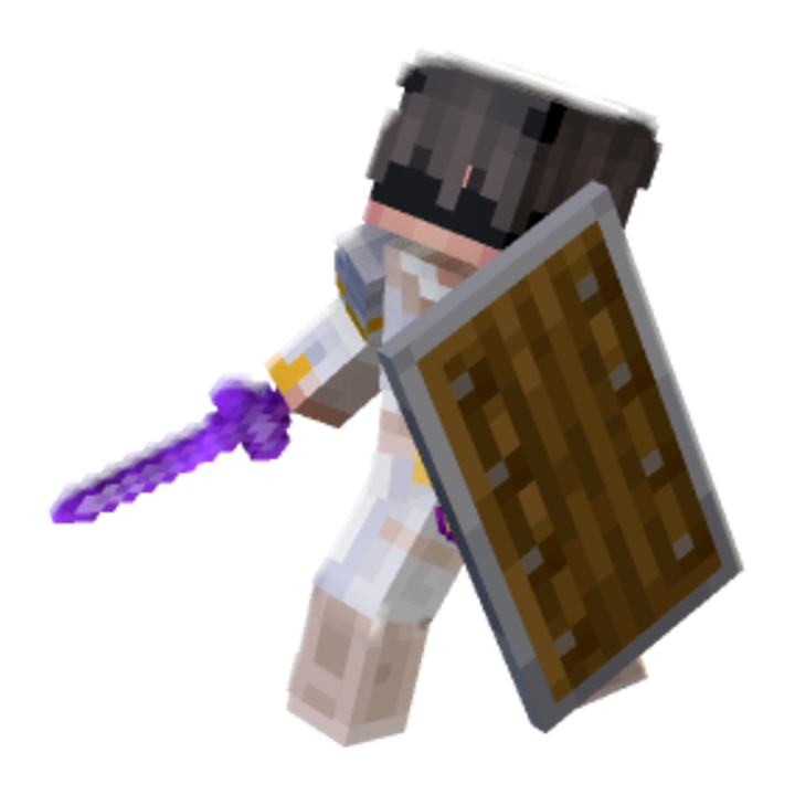 Shielded Combat Stance - Minecraft pose by jorge34 | Perfect for thumbnails and renders