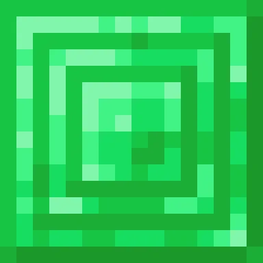 Minecraft Emerald Block PNG, flat texture