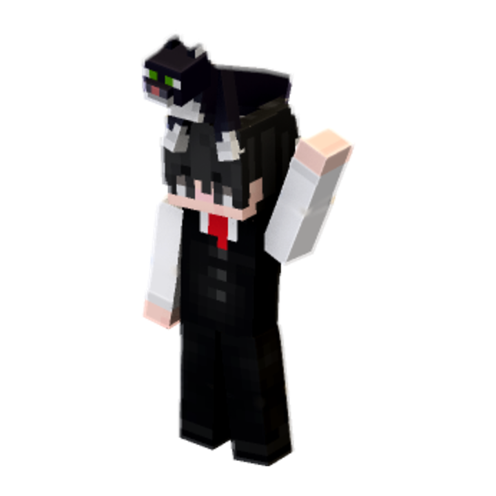 my cat - Minecraft pose by onyx_mc | Perfect for thumbnails and renders