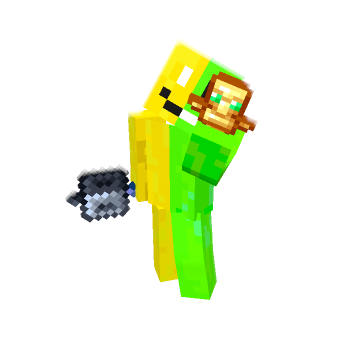 Clutching Totem Undying minecraft pose by splitbyte