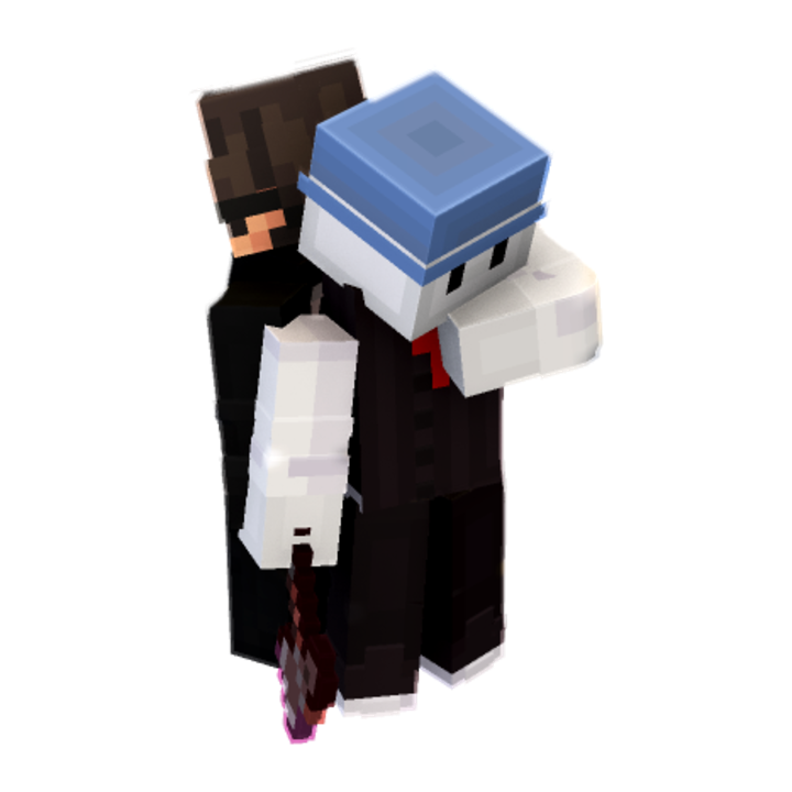 Duo's minecraft pose by zexxxgreattt