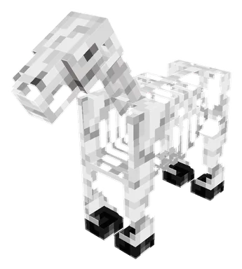 Minecraft Skeleton Horse PNG