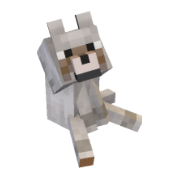 Sitting dog - Minecraft pose by flin_dog | Perfect for thumbnails and renders