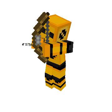 Drawing Bow minecraft pose by milk