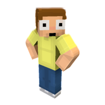 Morty minecraft pose by morty