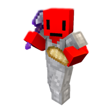 eating pork - Minecraft pose by redwarrior_01 | Perfect for thumbnails and renders
