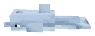Minecraft Dolphin PNG, side
