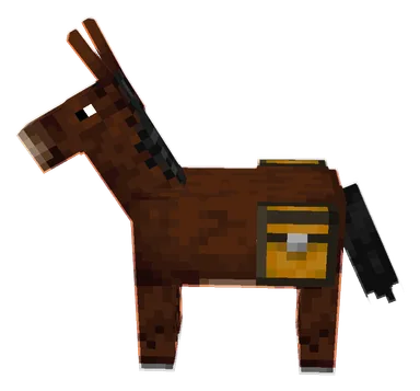 Minecraft Mule PNG, side