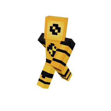 Radioactive Run - Minecraft pose by chopyplayz7099 | Perfect for thumbnails and renders