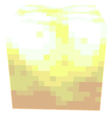 Minecraft Sulfur Cube PNG, front