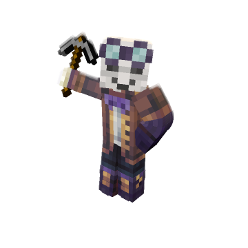 Raising Pickaxe High - Minecraft pose by raysponge | Perfect for thumbnails and renders