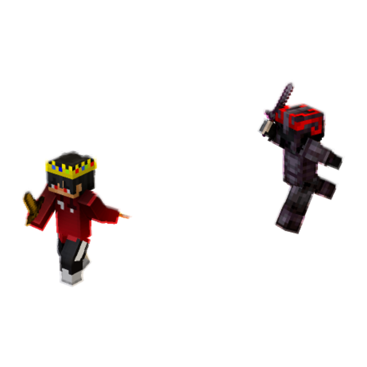Running from team demon - Minecraft pose by pressedsteel2 | Perfect for thumbnails and renders