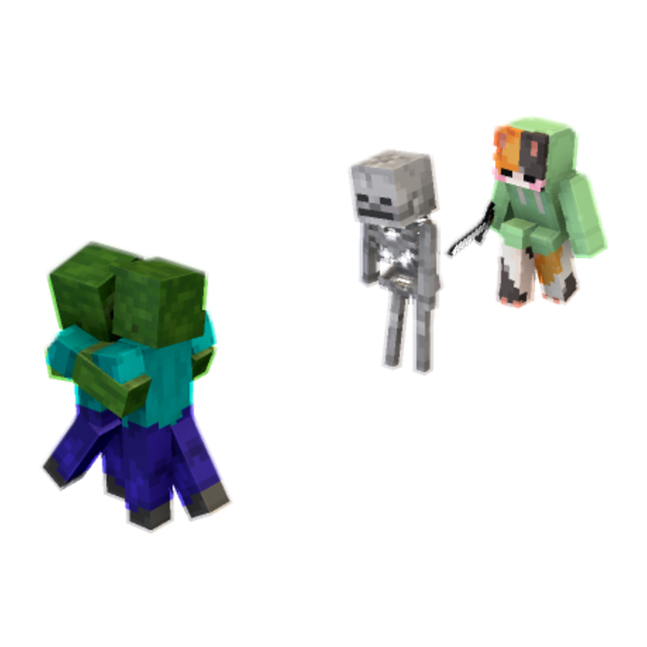 Stealthy Backstab Approach minecraft pose by Марк Хомик