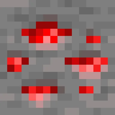 Minecraft Redstone Ore PNG, flat texture