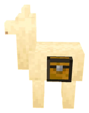 Minecraft Llama PNG, side