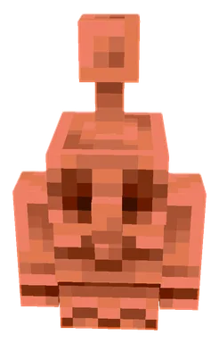 Minecraft Copper Golem PNG, front