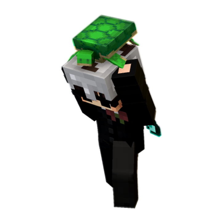 Turtle minecraft pose by zexxxgreattt