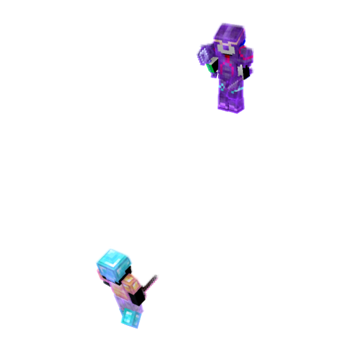 Intense Combat Duel - Minecraft pose by atcr | Perfect for thumbnails and renders