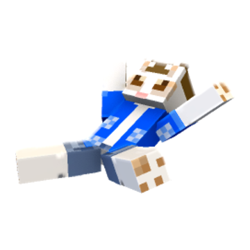 Falling Backwards Surprised - Minecraft pose by scared11 | Perfect for thumbnails and renders