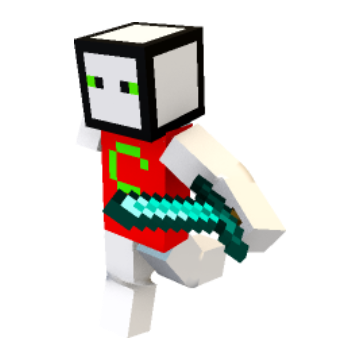 Technoblade Sprint-Charge - Minecraft pose by sectorsword | Perfect for thumbnails and renders