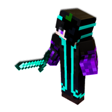 Scary minecraft pose by Qadeer Hussain