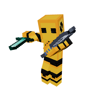 Double Wield Ambush - Minecraft pose by axrn_ | Perfect for thumbnails and renders