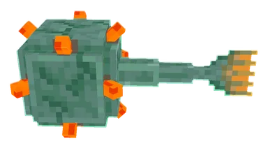 Minecraft Guardian PNG, side