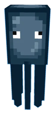 Minecraft Squid PNG, front