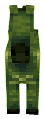 Minecraft Zombie Horse PNG, front