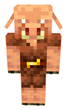 Minecraft Piglin PNG, front