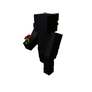 Giving flower - Minecraft pose by poisorose2836 | Perfect for thumbnails and renders