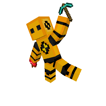 Triumphant Miner - Minecraft pose by jojomc2247 | Perfect for thumbnails and renders