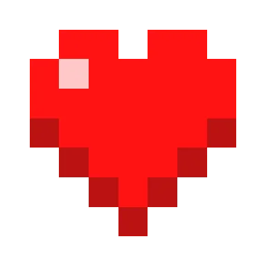 Minecraft Heart PNG
