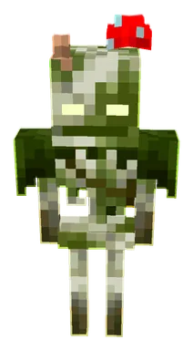 Minecraft Bogged PNG, front