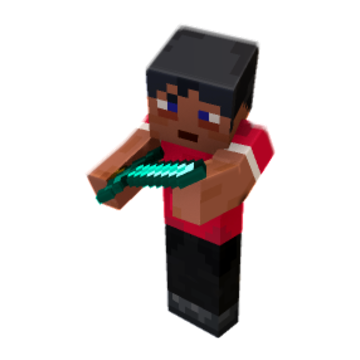 sword hold minecraft pose by xxy7ux