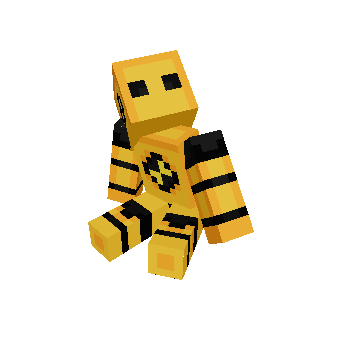 Sitting down - Minecraft pose by harveyoswald | Perfect for thumbnails and renders