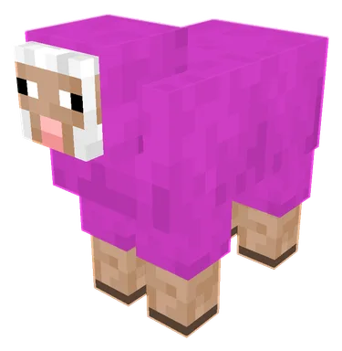Magenta Sheep PNG