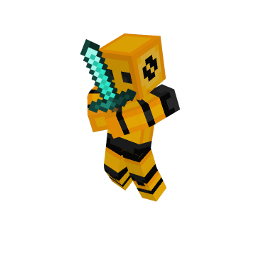 Jumping with Sword minecraft pose by abdulwahidbinazad