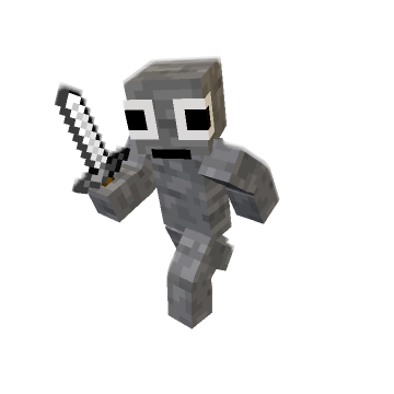 Running with sword minecraft pose by duck