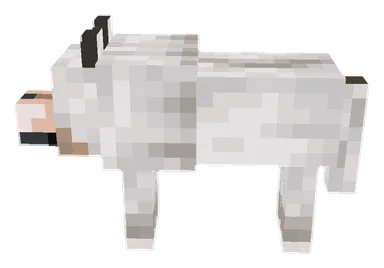 Minecraft Wolf PNG, side