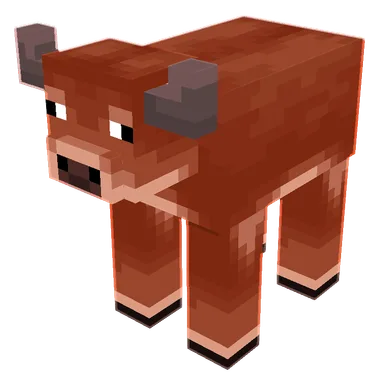 Minecraft Warm Cow PNG
