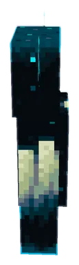 Minecraft Warden PNG, side