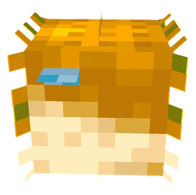 Minecraft Pufferfish PNG, side