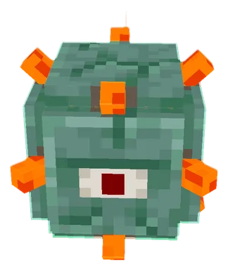 Minecraft Guardian PNG, front