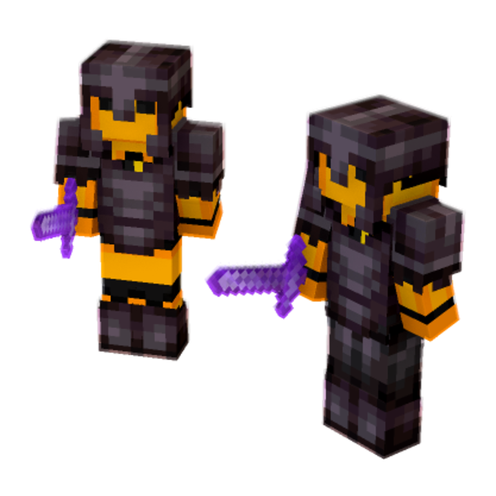 2 people readying swords - Minecraft pose by stratossfear_yt | Perfect for thumbnails and renders