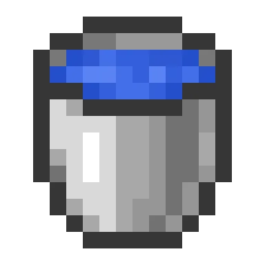 Minecraft Water Bucket PNG